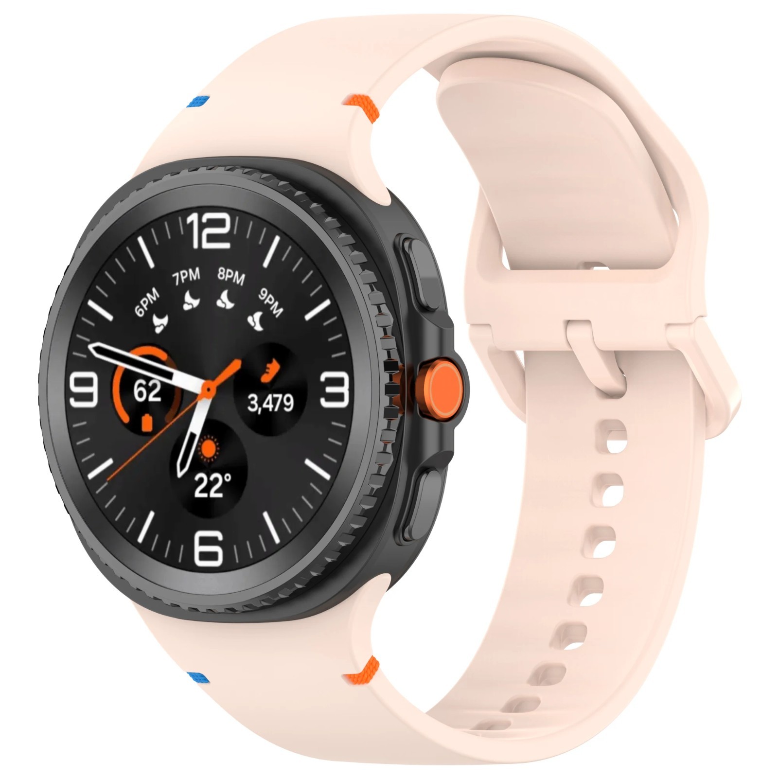 Silicone Watch Band For Samsung Galaxy Watch 8 40mm 44mm Classic 46mm Strap