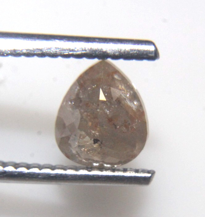 1.23Ct Natural Real Pear Shape Brown Red Color Rose Cut Diamond 7.21×6.22×3.44MM