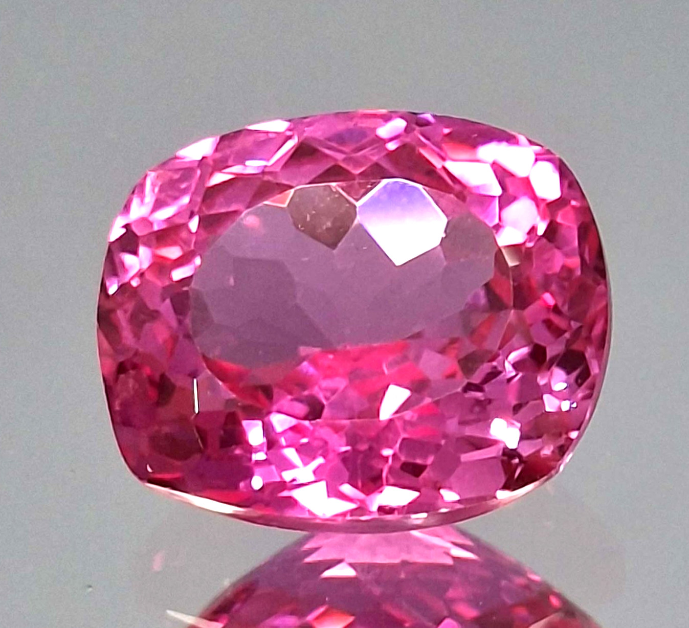 Natural Pink Sapphire Cushion Cut 14-16 Ct EGL Certified Loose Gemstone RK288