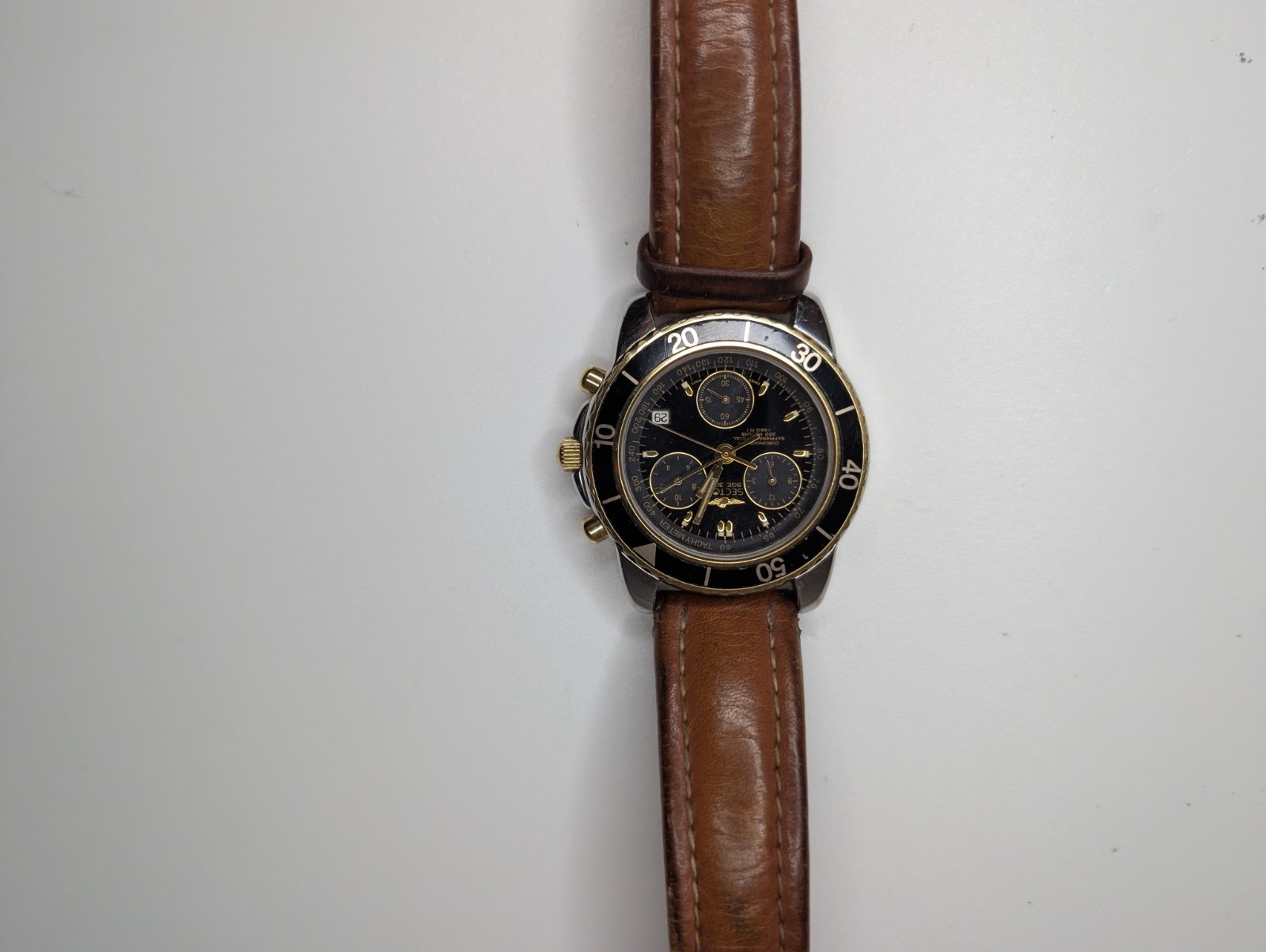 Vintage Sector 300 Chronograph Quartz Sapphire Crystal 100M