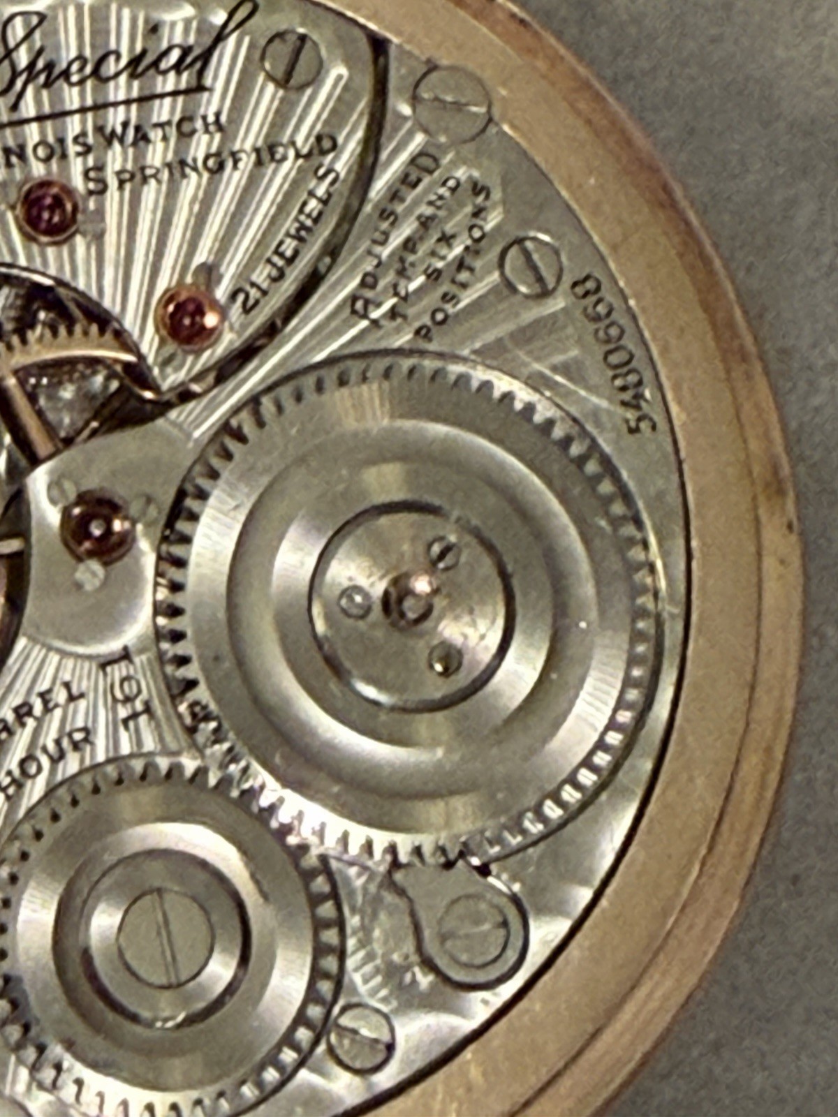 ILLINOIS 161 BUNN SPECIAL 60-HR. 21j 10k GF OF MONTGOMERY 16s RR POCKET WATCH 31