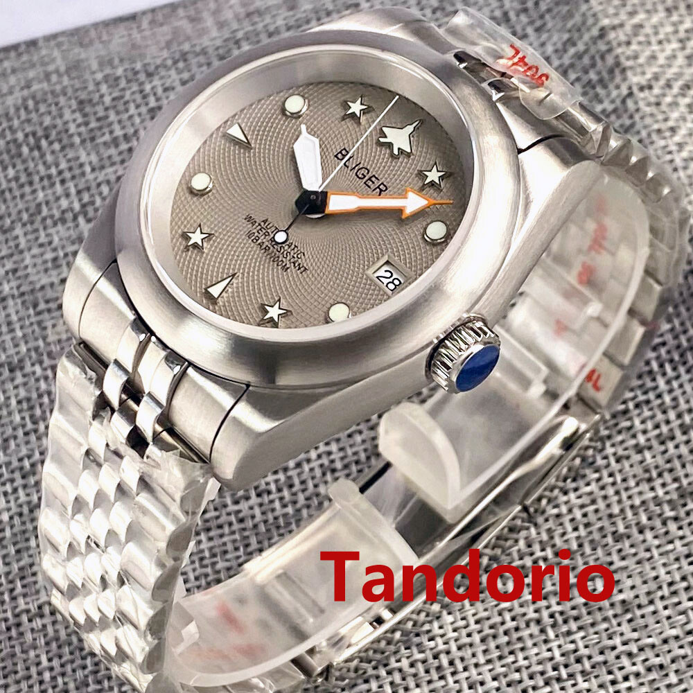 36mm/39mm Automatic Men’s Watch NH35 Movement Brushed Case Sapphire Crystal Date