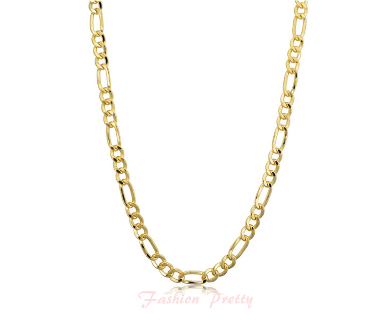 NEW!! Pretty 4.2mm Figaro Chain in 14 karat Yellow Gold Filled – 18 Inches