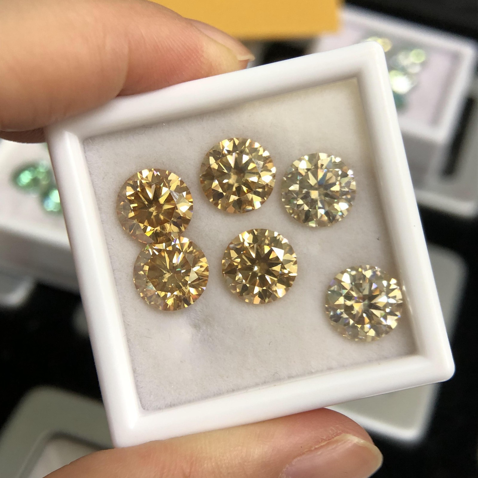 GRA Certified Loose Moissanite Stones D Colorful VVS1 All Sizes