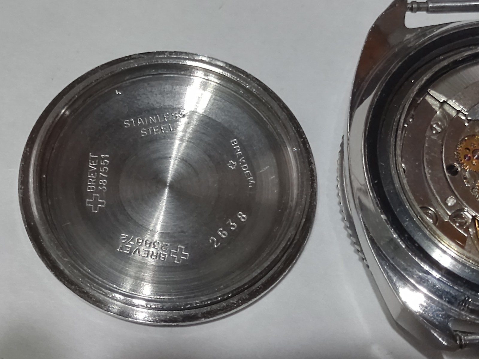 VINTAGE TECHNOS SKY DIVER 250m ORIGINAL DIAL BEZEL 38MM CA 1960s