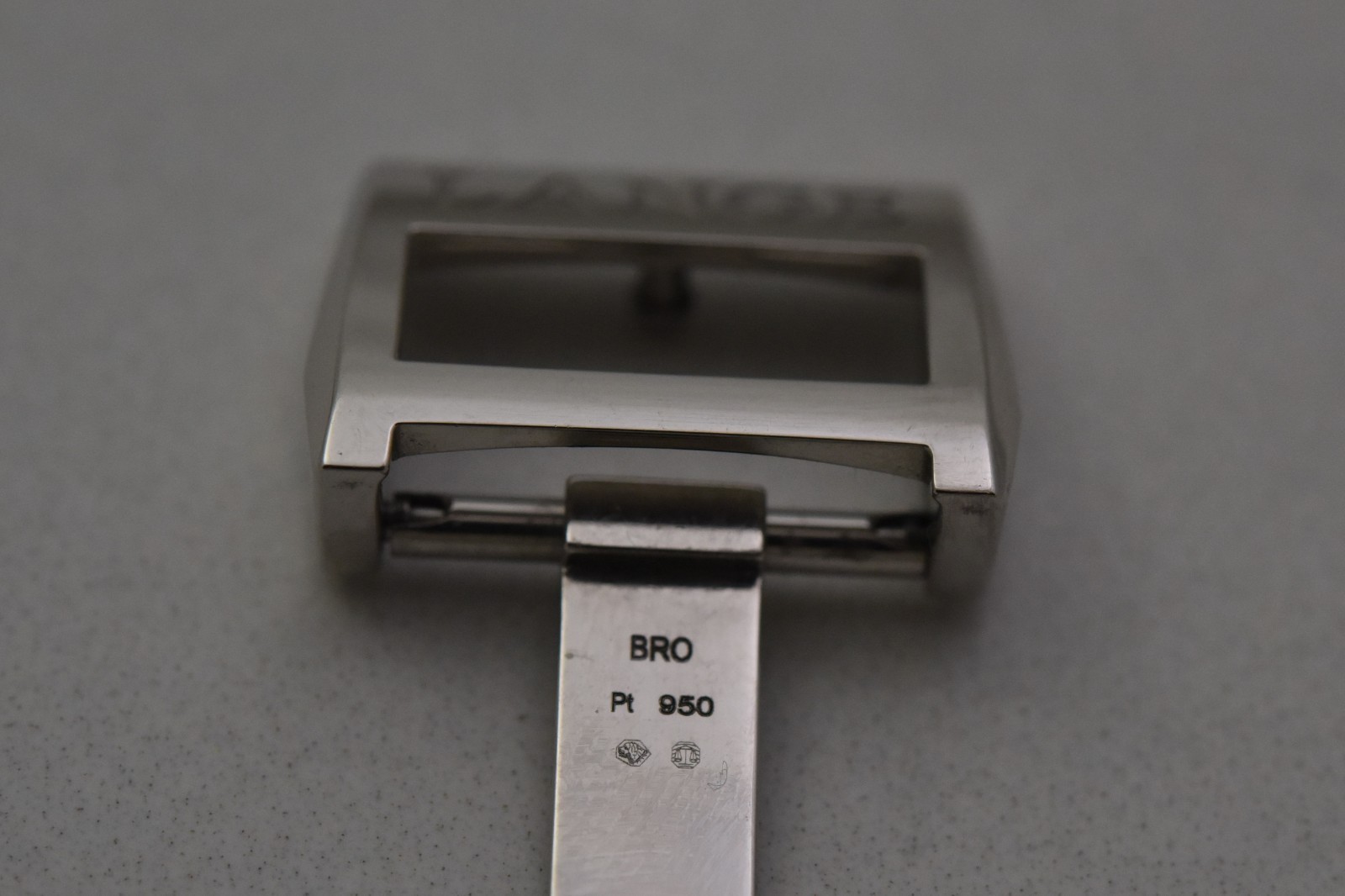 A Lange & Sohne PT950 Platinum deployant buckle clasp, 16mm, excellent