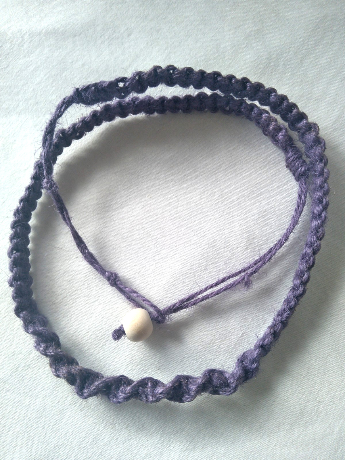 SURFER HEMP NECKLACE 28″ Unisex Macrame Boho Hippie US Seller New