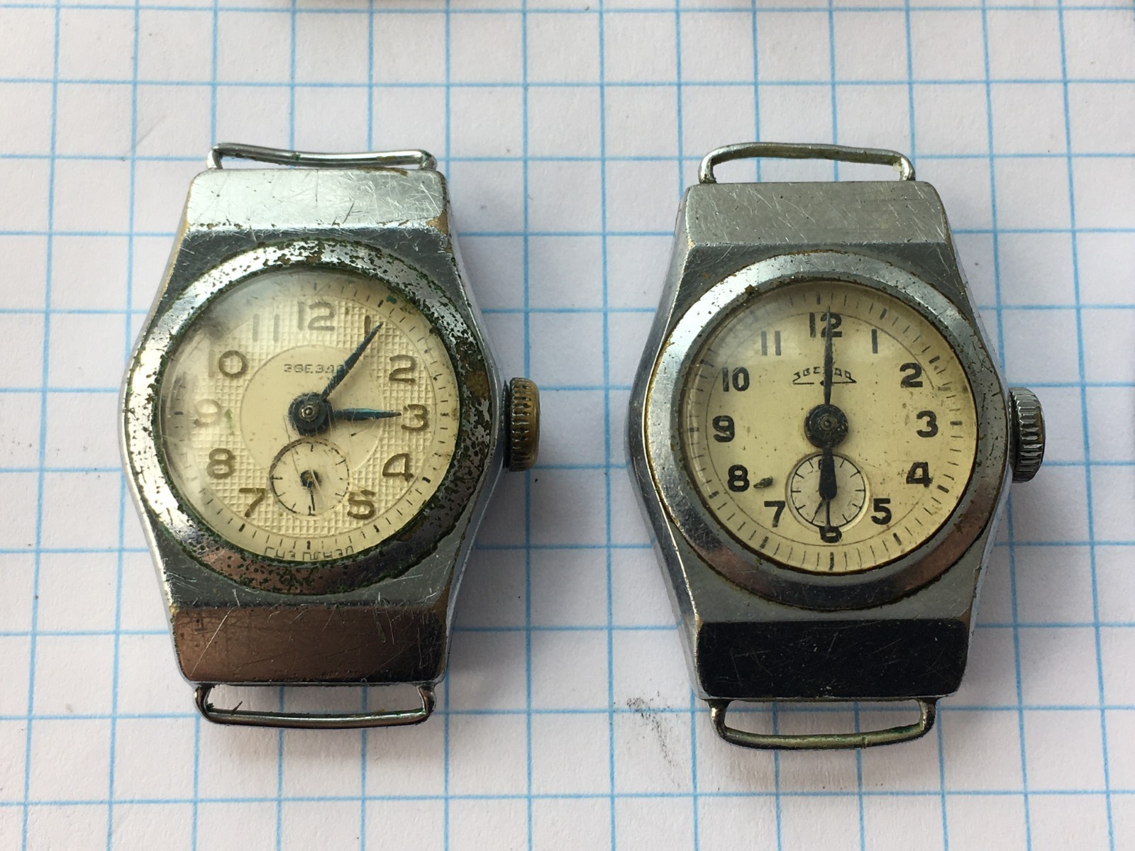 Lot of 10 Soviet Vintage ZVEZDA USSR Women mechanical Wristwatch for parts