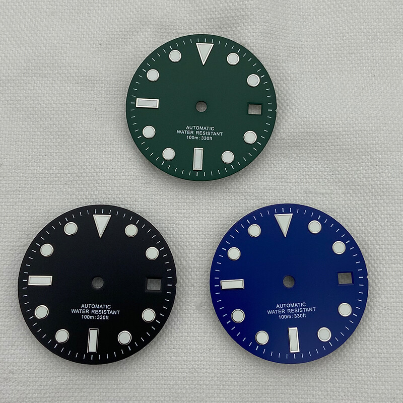 28.50mm Dials C3 Luminous Parts Fit nh35 nh36 nh38 Miyota8215 Eta 2824 Movement