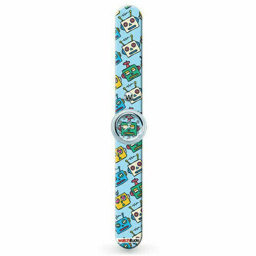 #355 Watchitude – Robots Splash-Proof Kid’s Slap On Pull Off Slap Watch
