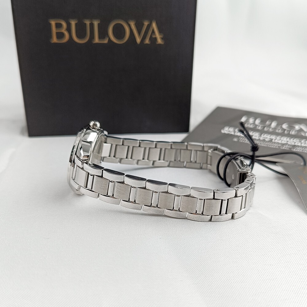 New Bulova Sutton 96P219 Diamond White Dial Quartz Stainless Steel Women’s Watch