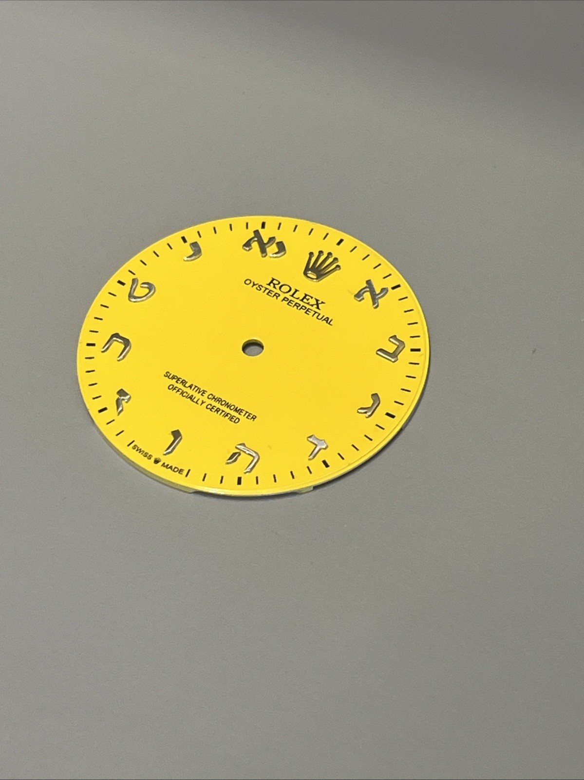 Non Genuine Rolex Oyster Perpetual Hebrew Dial 41mm