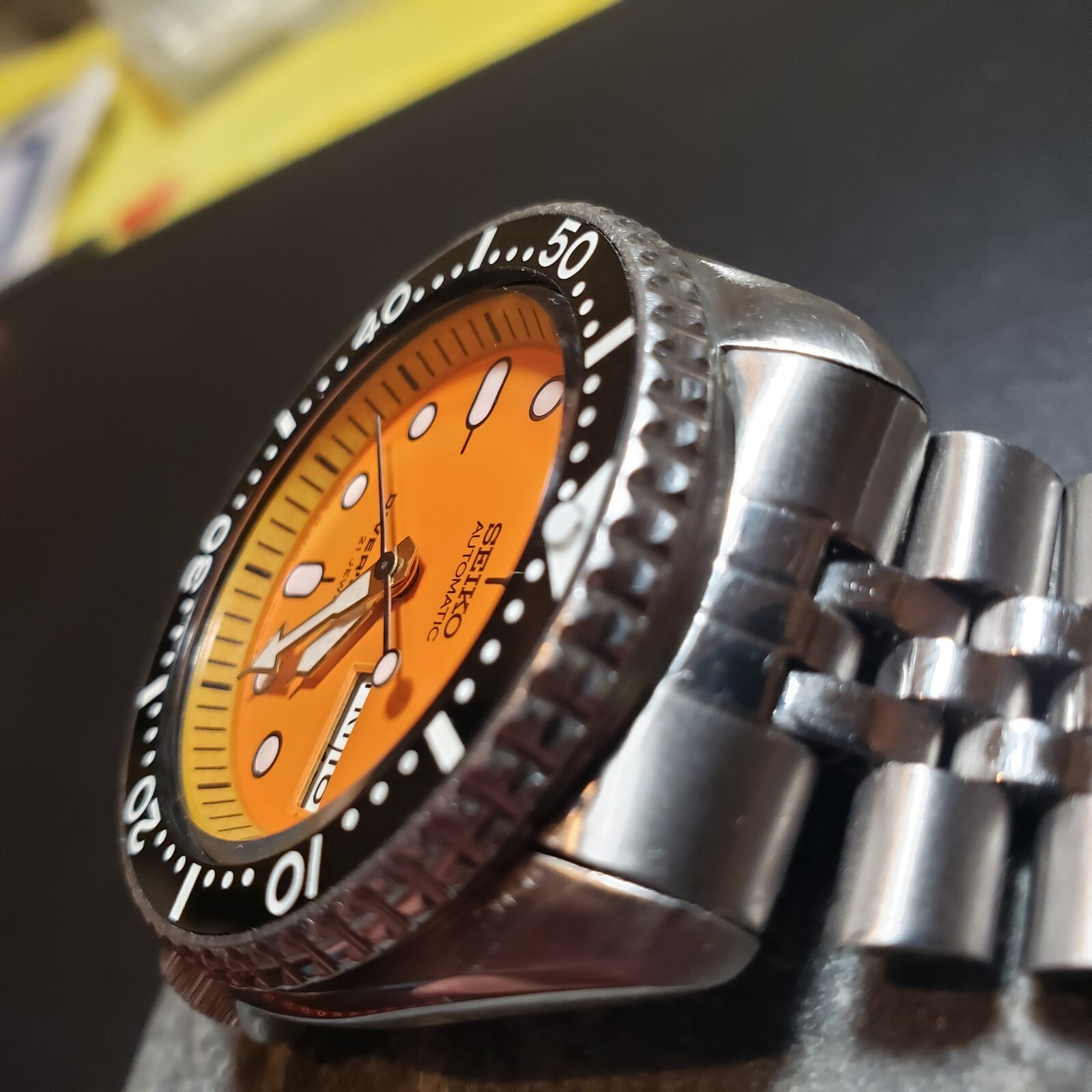 BLACK CERAMIC 38mm FULL LUME FLAT BEZEL INSERT for SEIKO With Pip