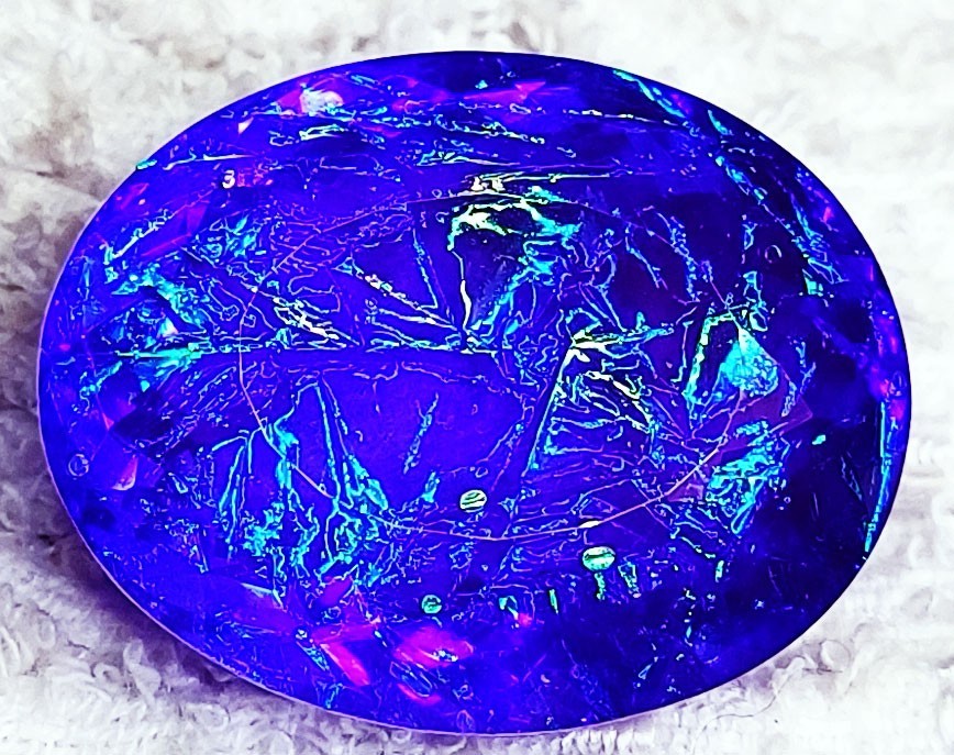 Natural Monarch Fire Opal Doublet Certified 50 to 55 Ct Loose Gemstone