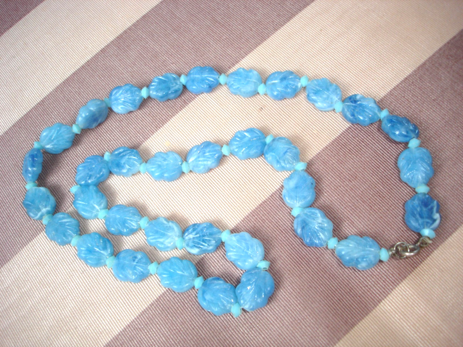Vintage LOT 9 BEAD Necklaces- Multicolor, Blue, Brown, Black & White-Some Chunky