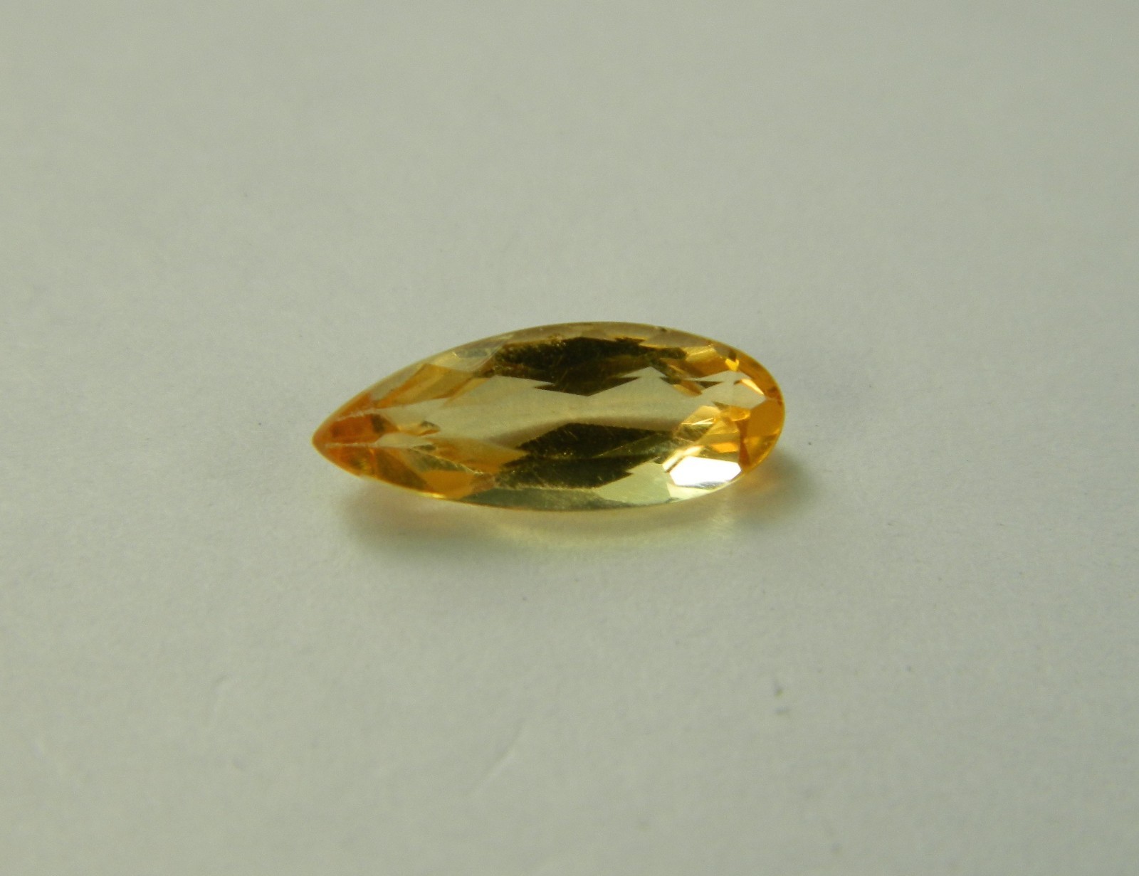 Imperial Topaz 1.27 Ct Clarity IF Pear Cut Natural Golden Brazil I070