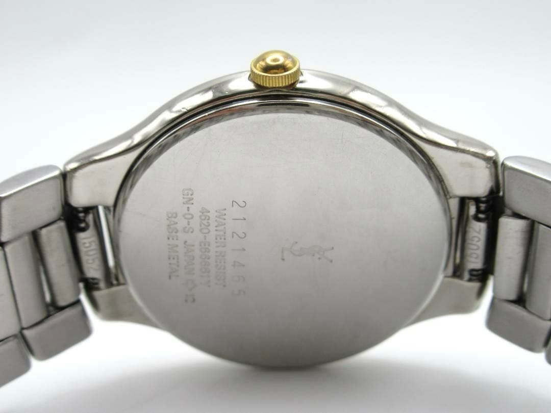 Yves Saint Laurent watch 4620-E66661Y, black dial, working condition.