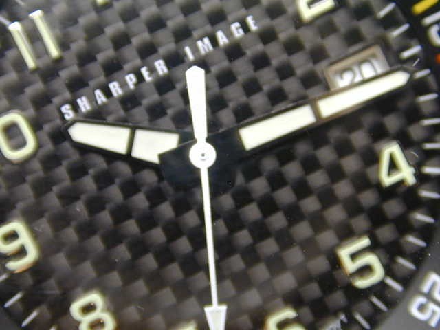 SHARPER IMAGE SCUBA STEEL MANS WRIST WATCH BRAND NEW IN BOX WITH PAPERS