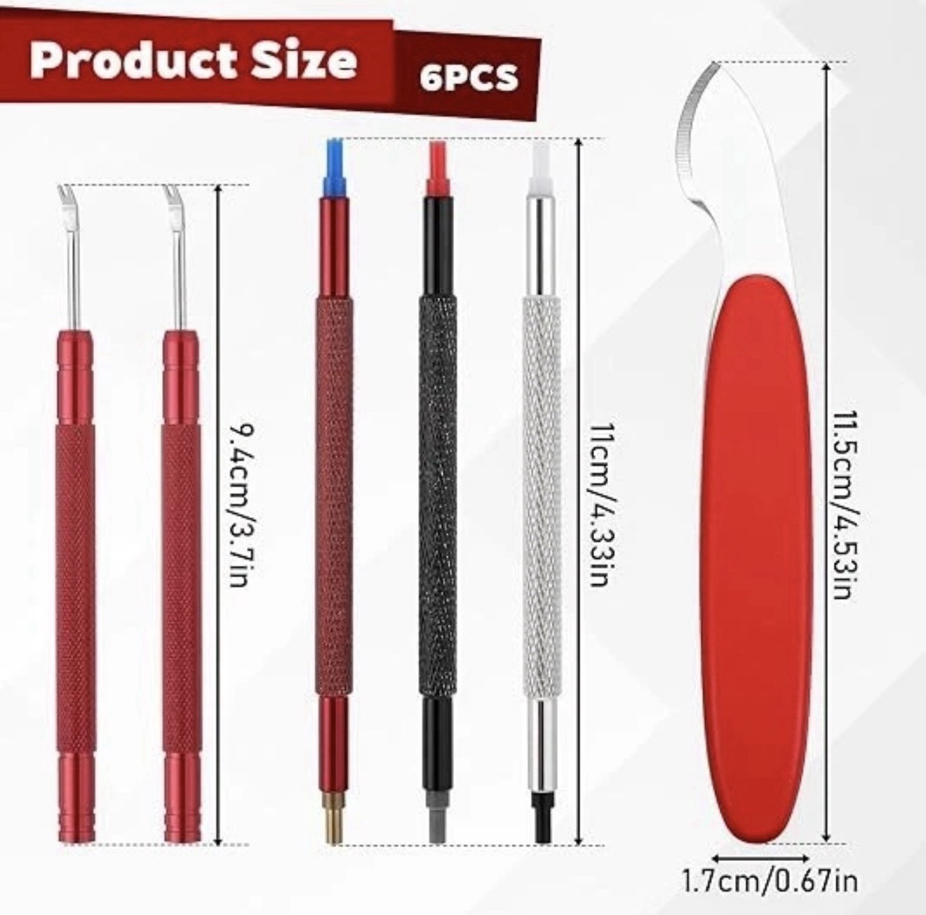 8Pcs Watch Hands Repair Tool Kit Set Watch Hand Removal Tool Dial Protector