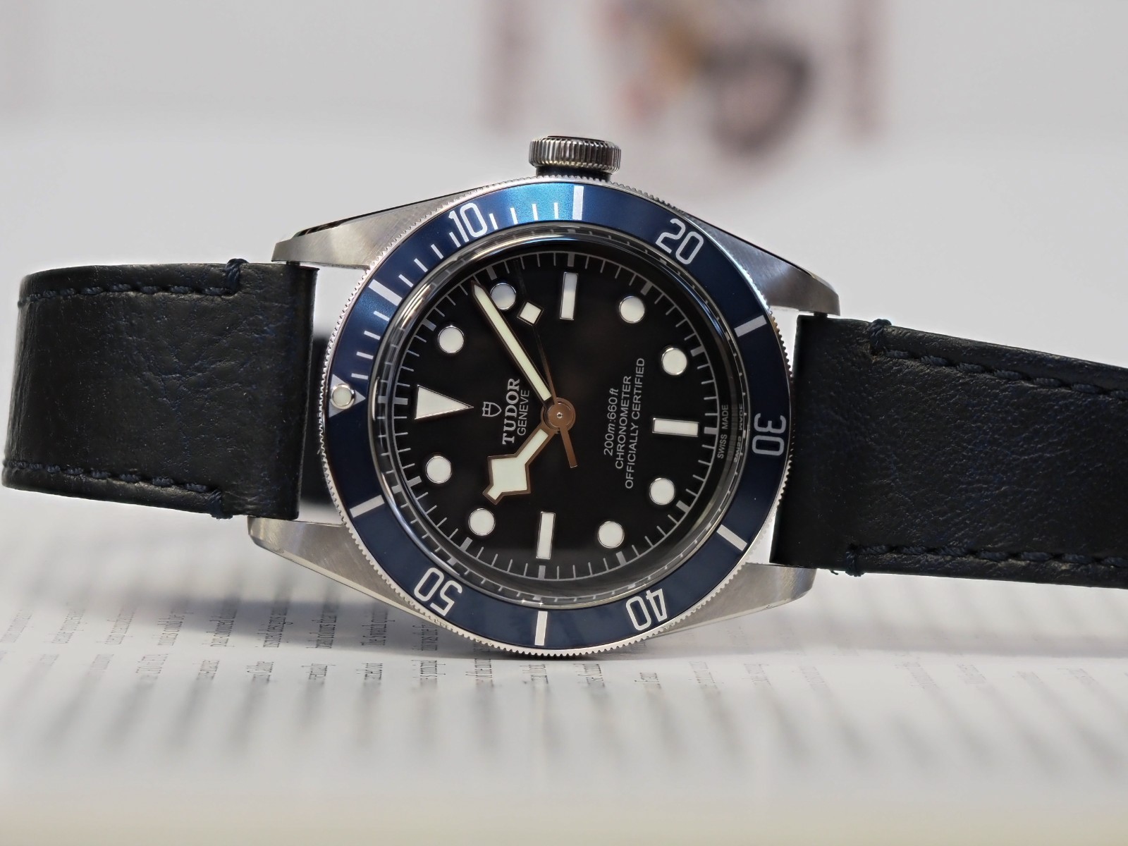 Tudor Heritage Black Bay 41 Leather Band 79230B Blue Dial Box Papers 2022