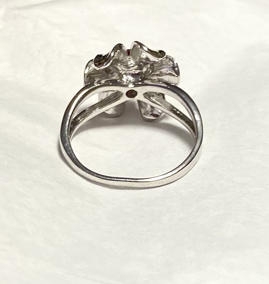 Natural Dark Pink Spinel Ring 925 Sterling Silver Size 8.5🌹