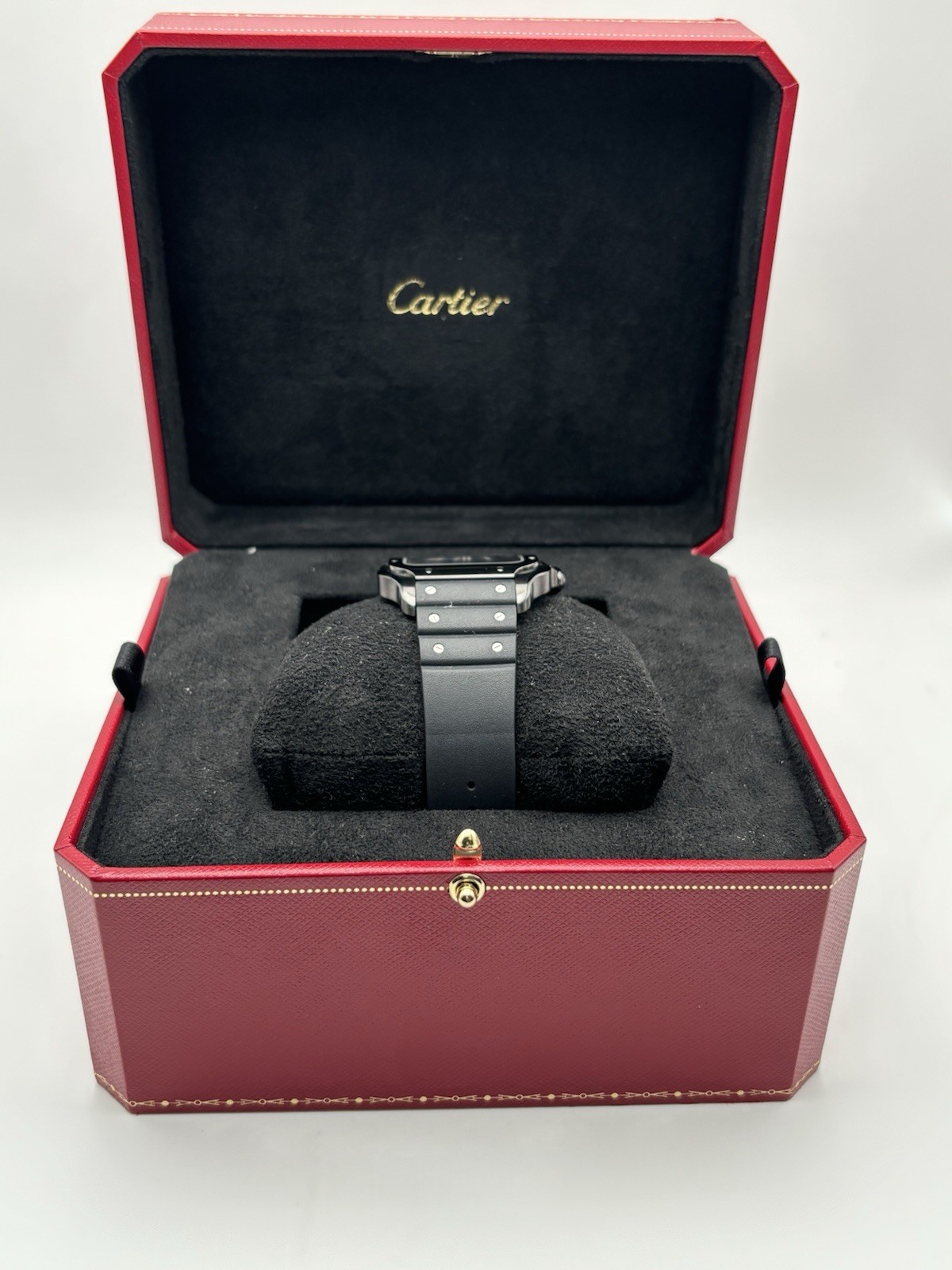 Cartier Santos de Cartier, Black Dial. Luxury. WSSA0039