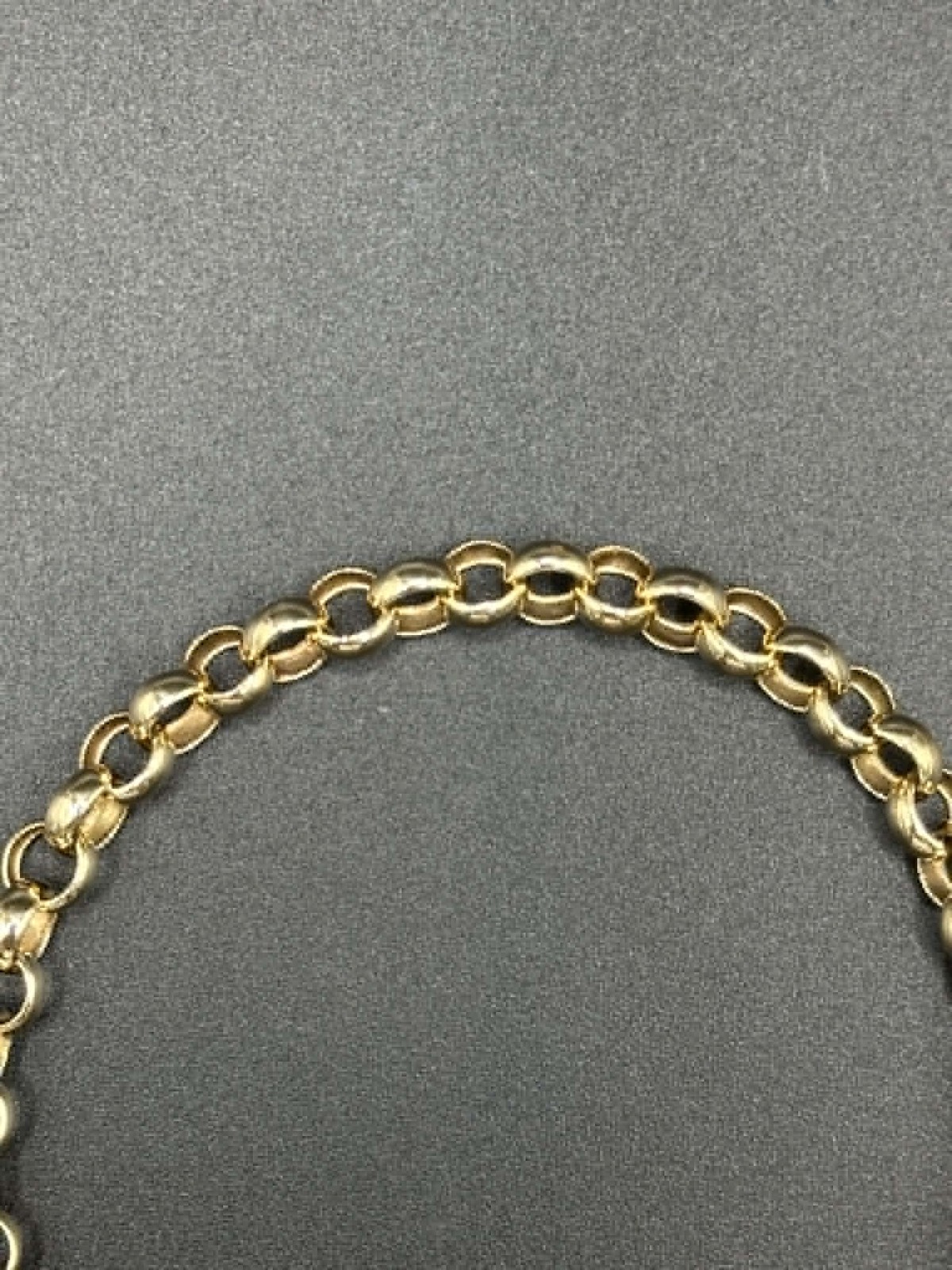 Ladies 9ct Yellow Gold Belcher Link Bracelet