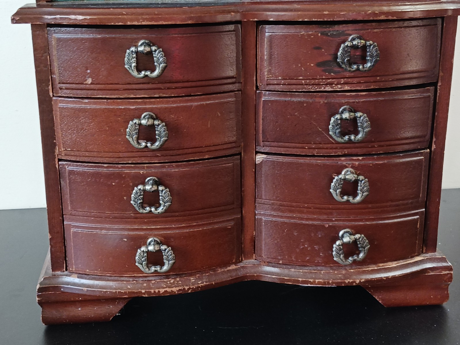 Vintage Table Top Jewelry Armoire 16 X 10″