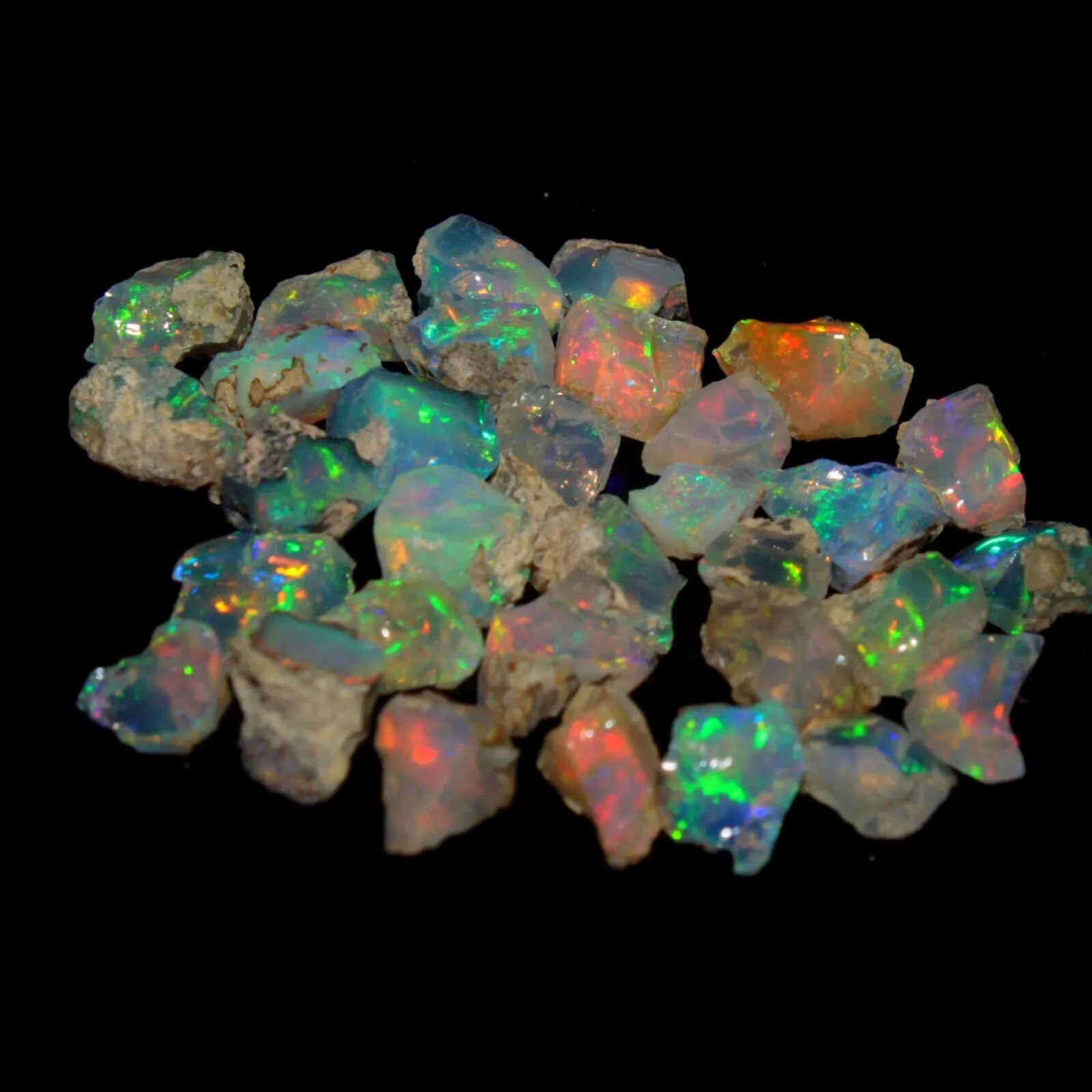 Dry Opal Rough Lot 10 Pieces Natural Ethiopian Welo Opal Raw AAA cut grade rough