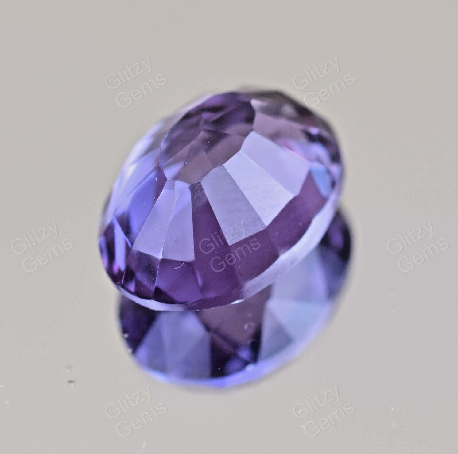 Natural Gray-Purple Cordierite 12.00 Ct Oval Certified Sri Lanka Loose Gemstone