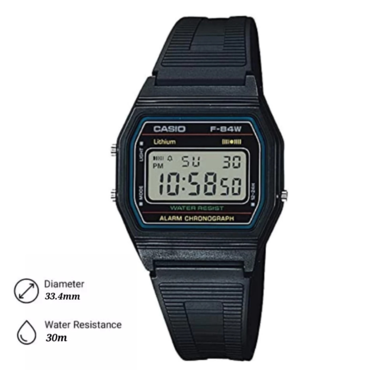 CASIO F-84W-1QJH JDM Model Classic Digital Watch