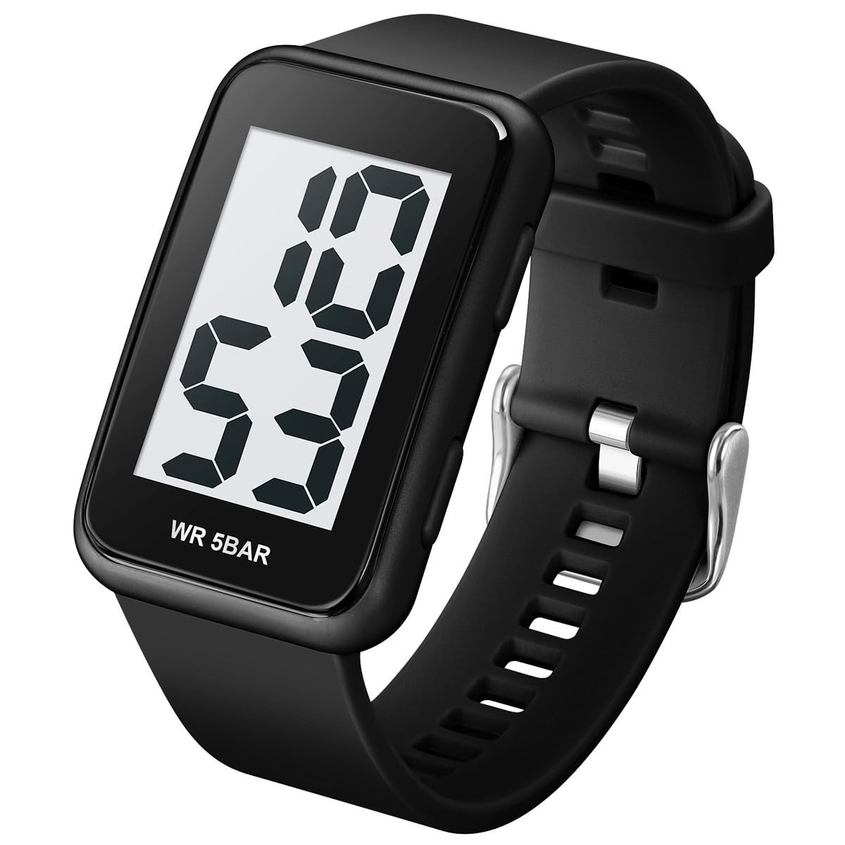 Large Display Waterproof Digital Watch for Men & Women – Stylish & Durable Timep