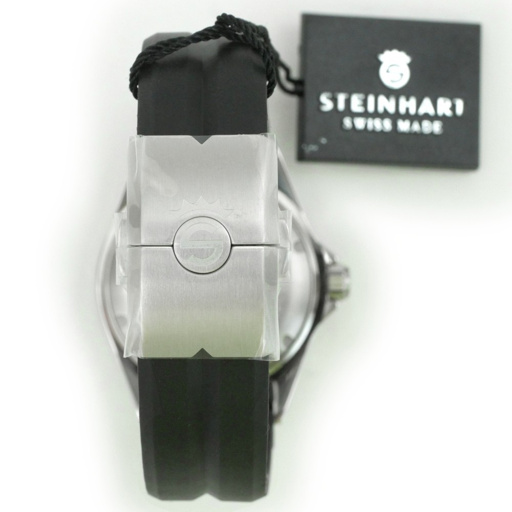Steinhart Ocean One GMT BLUE-RED. 2 Ceramic Men’s Diver Watch Silicone 103-1100