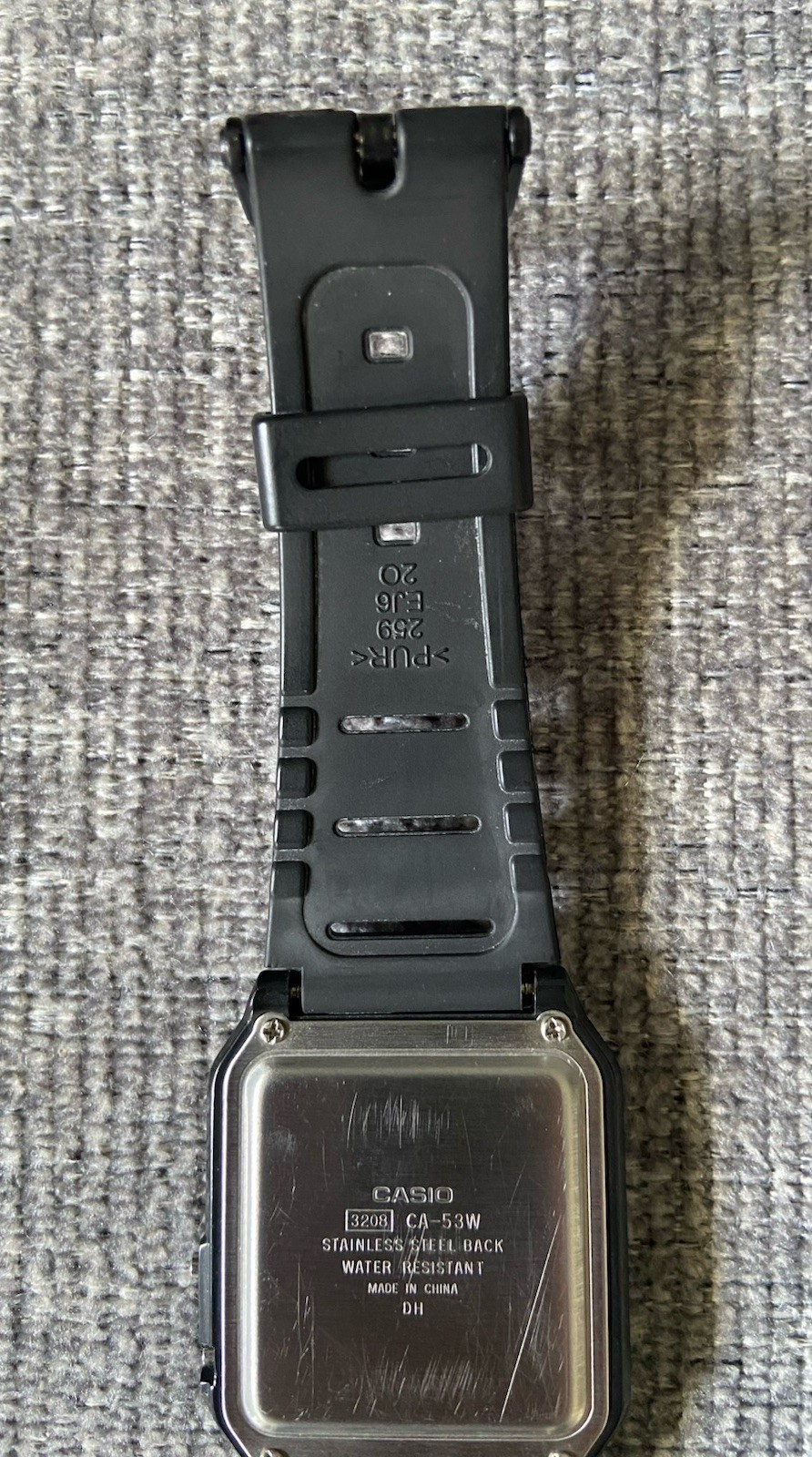 Casio CA-53W-1Z Calculator Watch Black Resin 8-Digit Dual Time Unisex