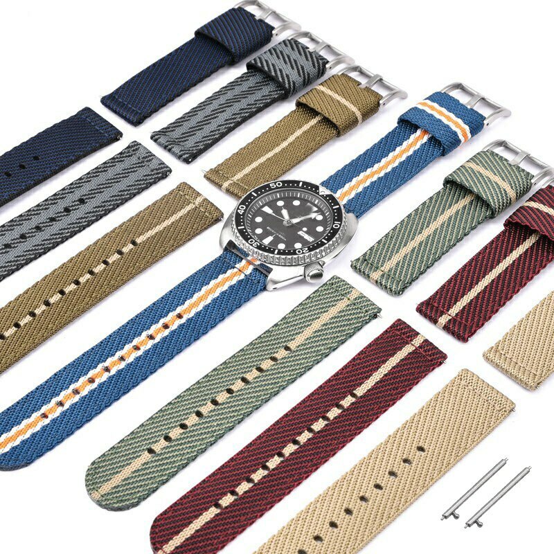 18mm 20mm 22mm Weave Nylon Watch Strap 24mm Watchbands Quick Release Wrist Band