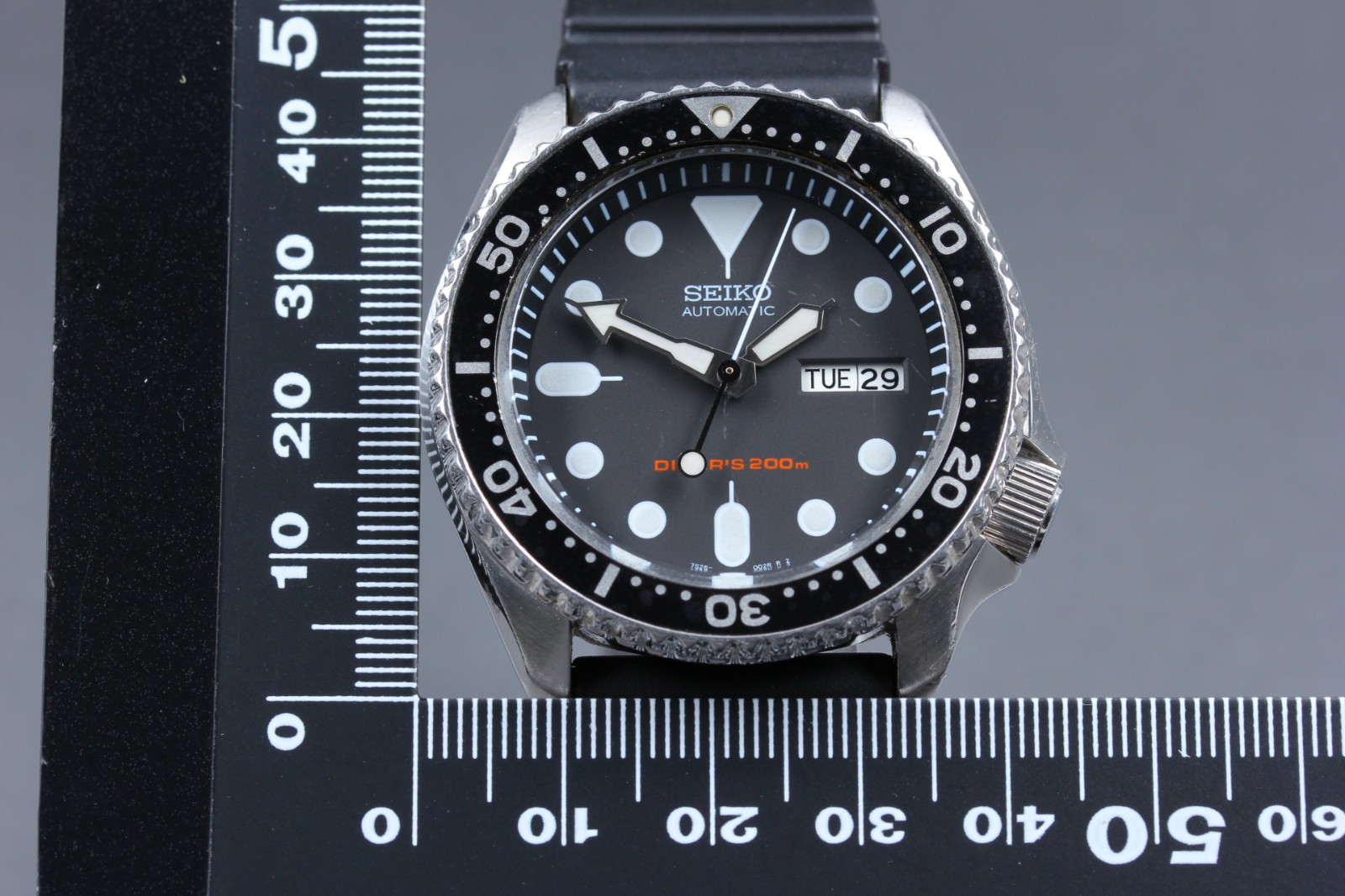 [EXC+5] SEIKO 7S26-0020 SKX007 Black Boy Diver 200m Men’s Automatic Watch JP #7