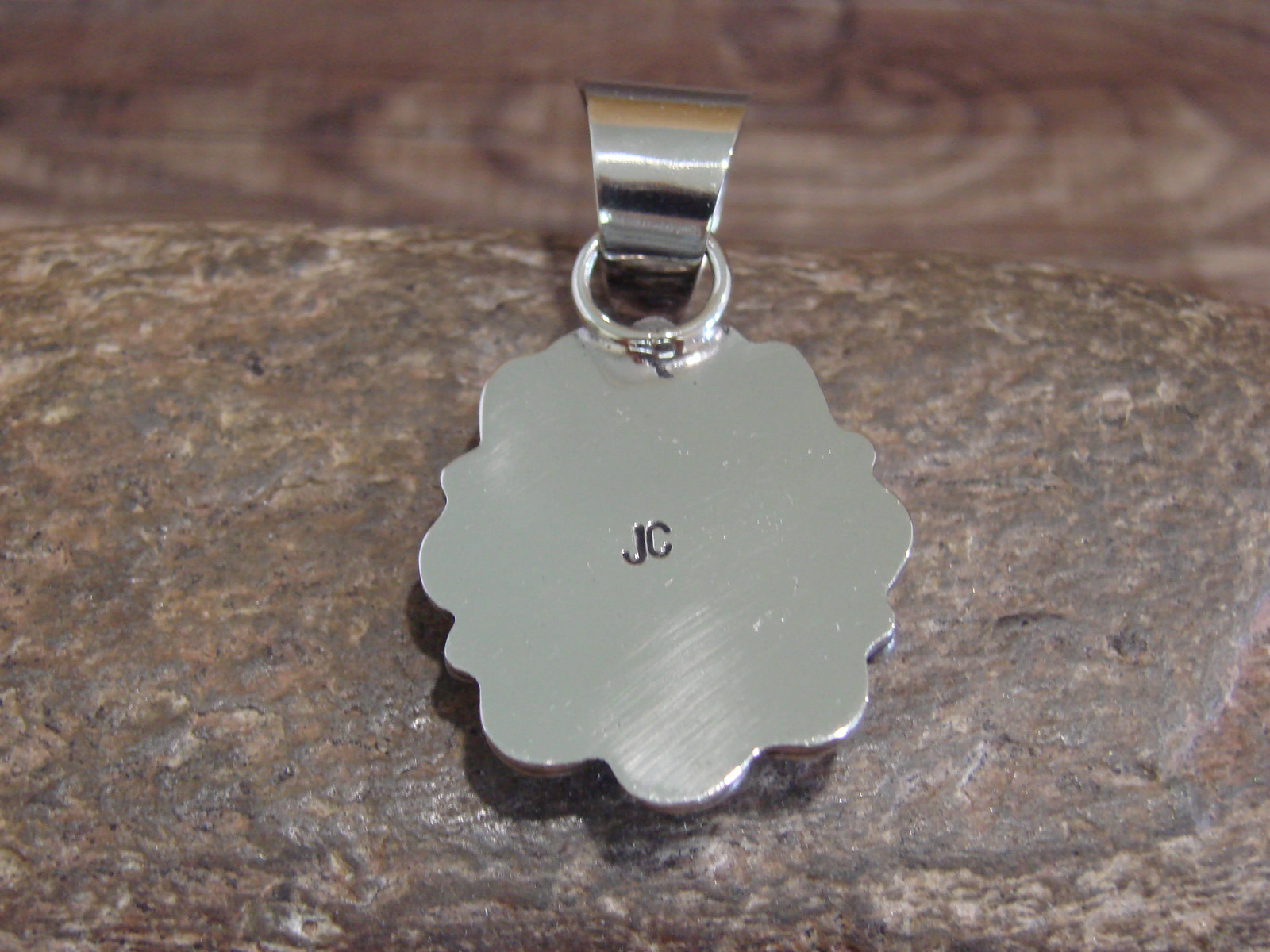 Native American Navajo Nickel Silver & Turquoise Pendant – Cleveland