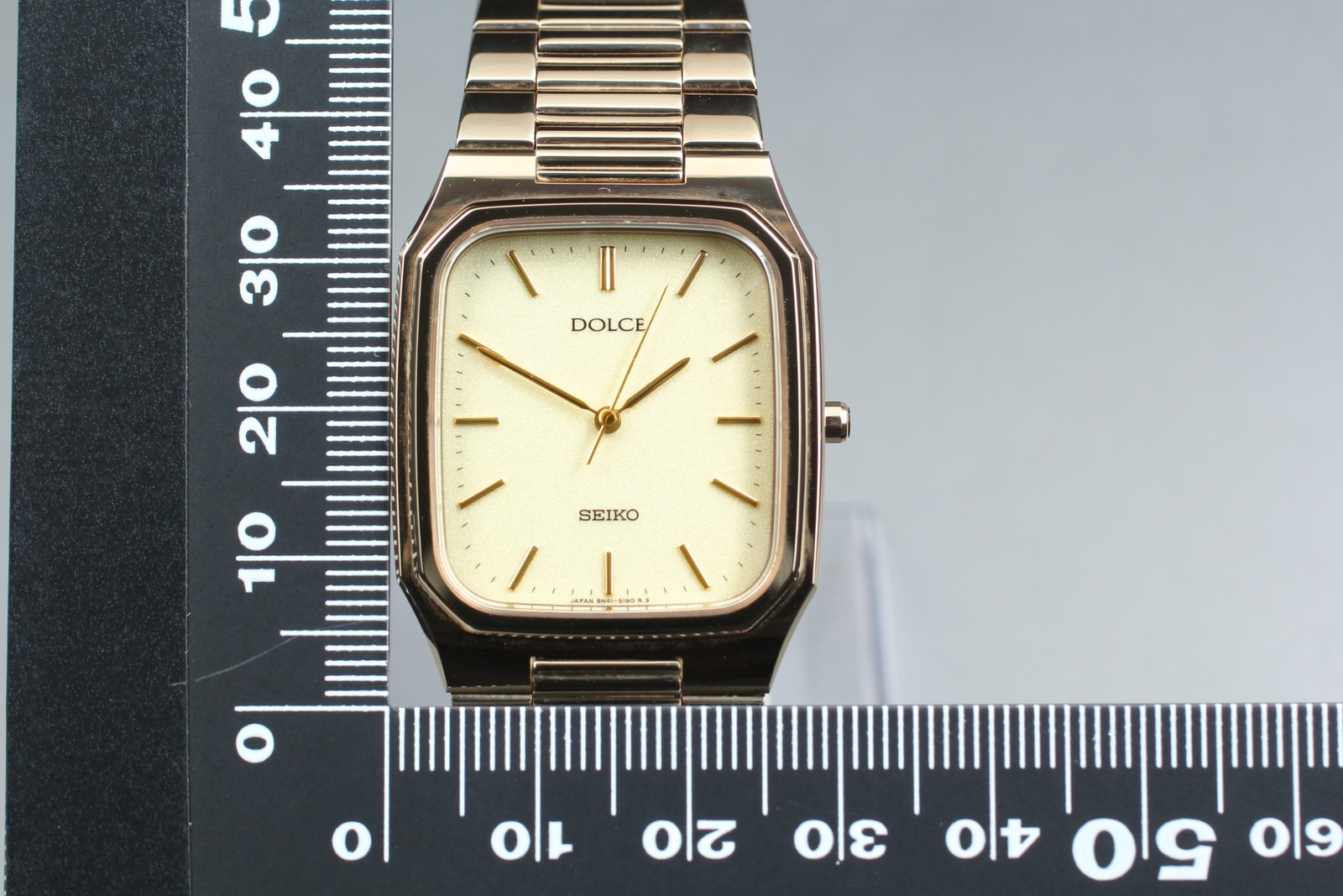[Near MINT] SEIKO Dolce 8N41-5140 29mm Gold Dial Tungsten Quartz Men’s Watch