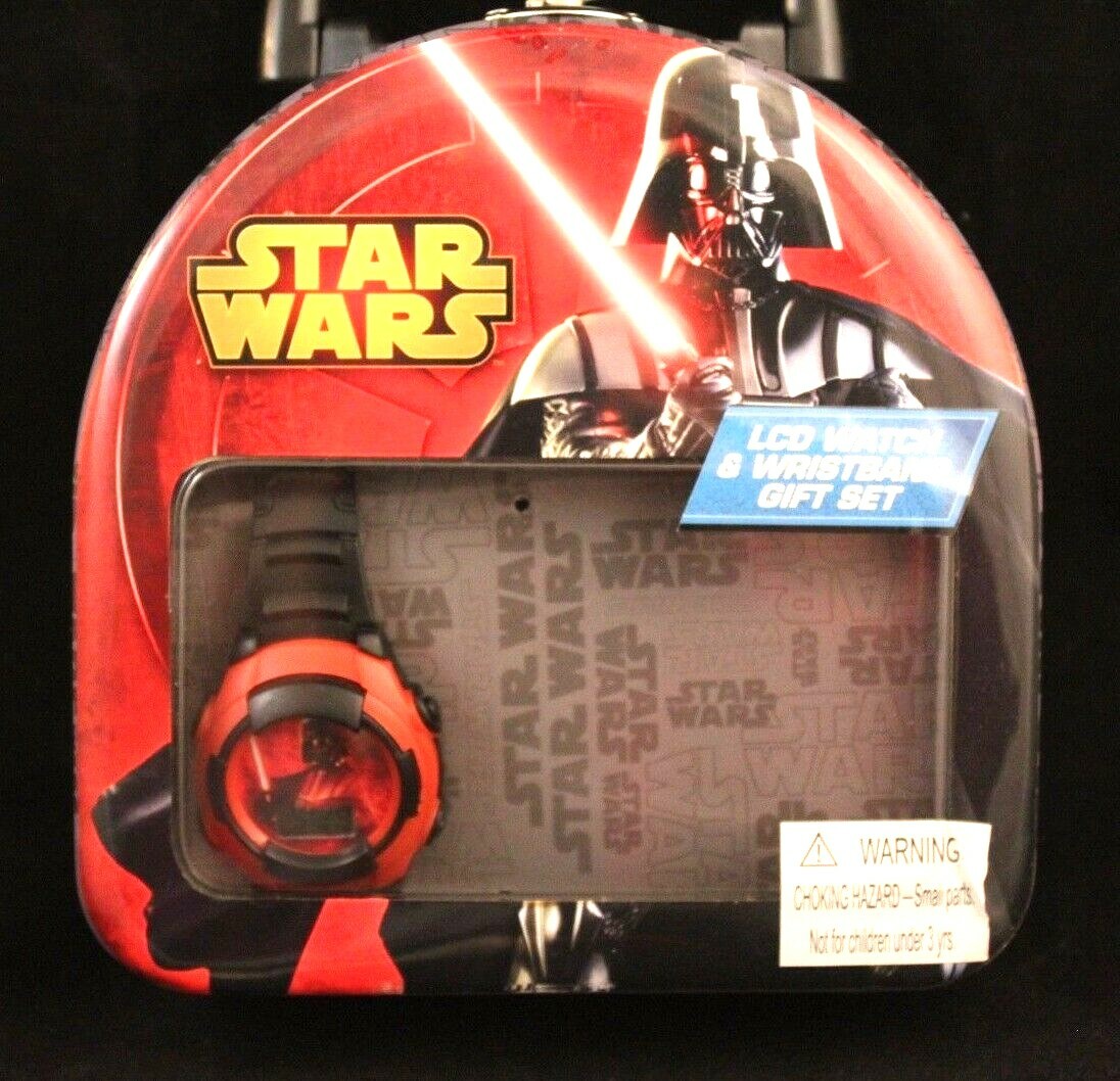 Disney Star Wars Darth Vader LCD Watch ONLY w/ Tin Gift Box