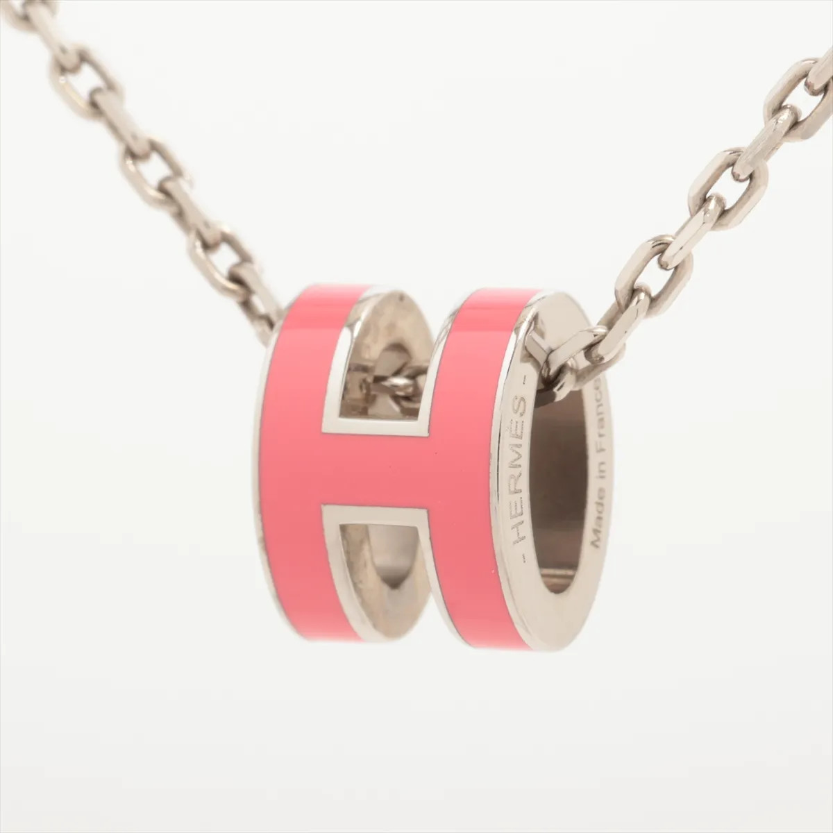 Hermès Mini-pop H GD0213 Necklace GP Silver