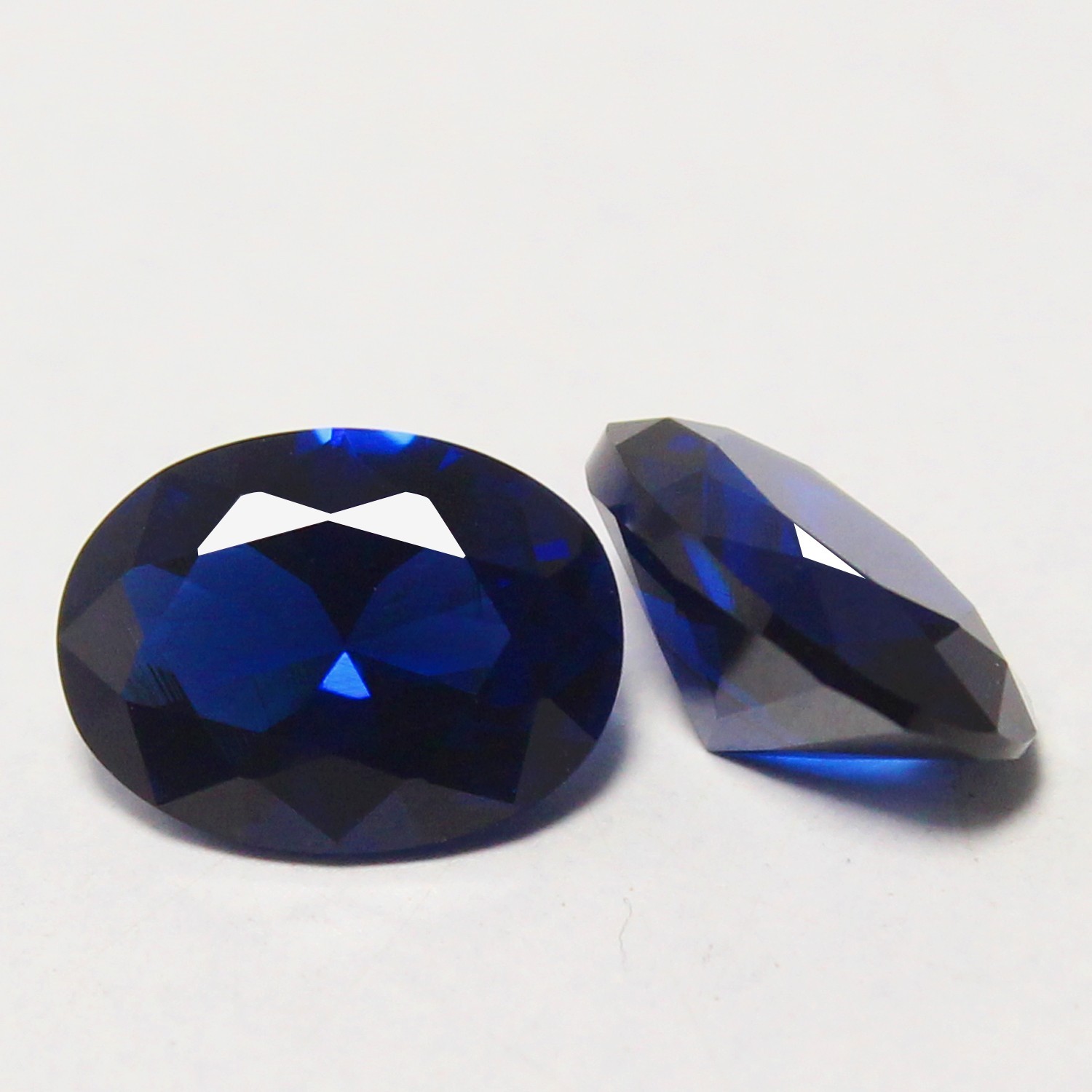 Natural Certified Ceylon Blue Sapphire 6×4 MM Oval Pair Unheated Loose Gemstone