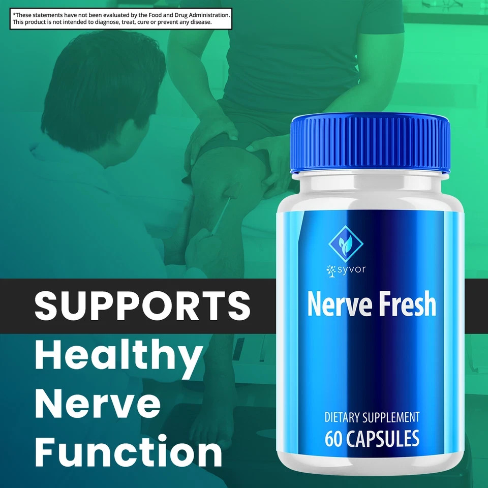 Nerve Fresh Advanced Nerve Support Formula Maximum Strength Vitamin 120 Capsules