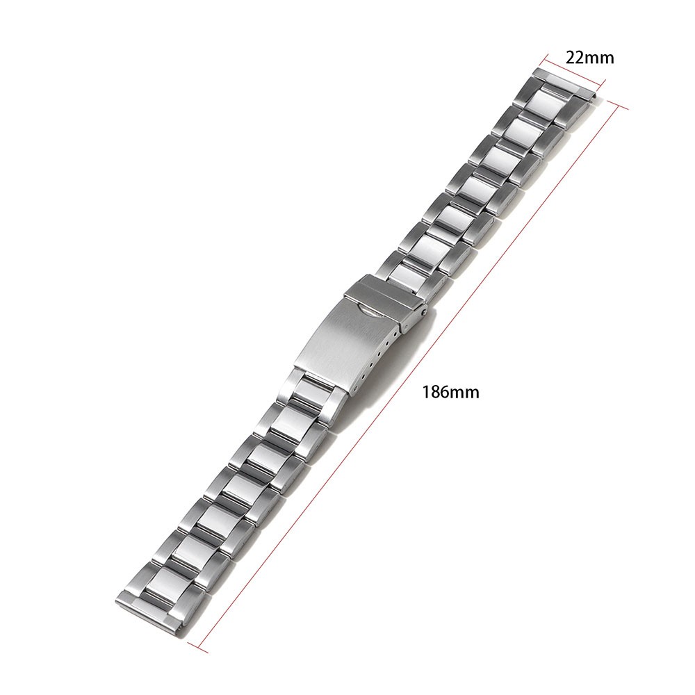 New 12/14/16/18/20/22/24mm Silver Stainless Steel Watch Strap Band For Men Women