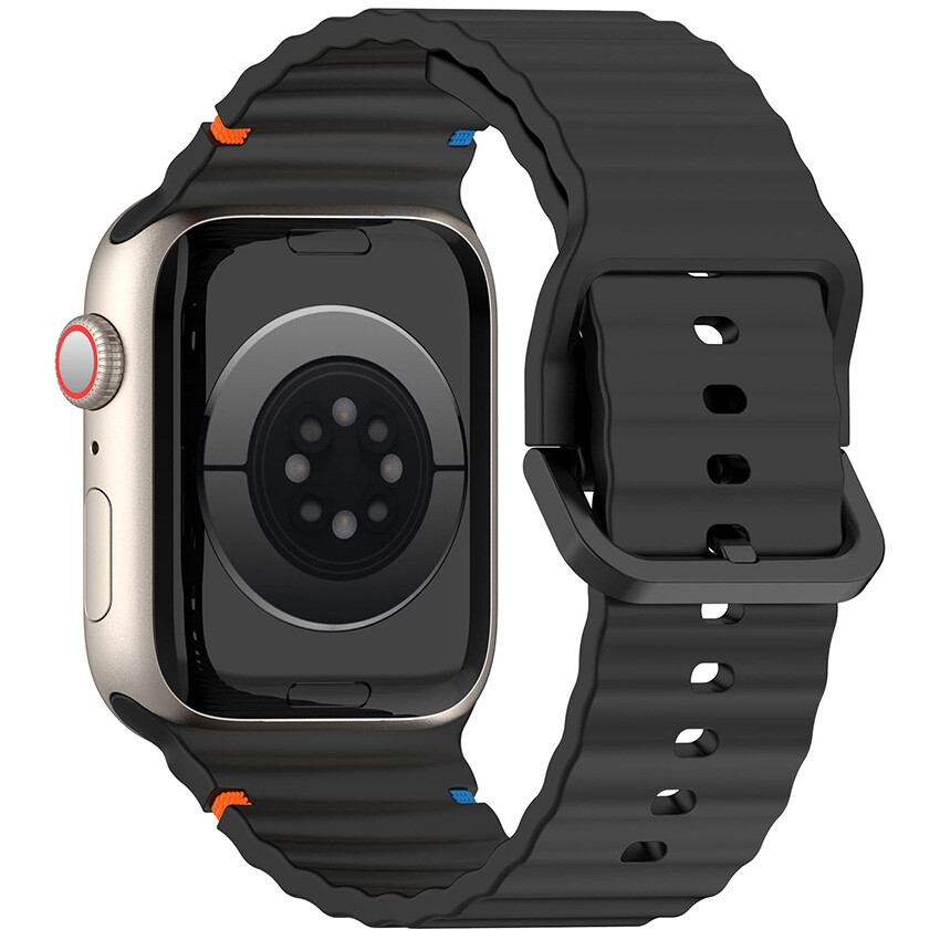 Silicone Watch Strap 42mm 44mm 45mm 49mm For iPhone Watch 1/2/3/4/5/6/7/SE/Ultra