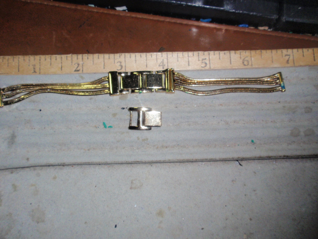 New~ 11.8mm width ~ 6″ to 7.5″ Goldtone S/S mesh cord Lady watch Band #HB 356