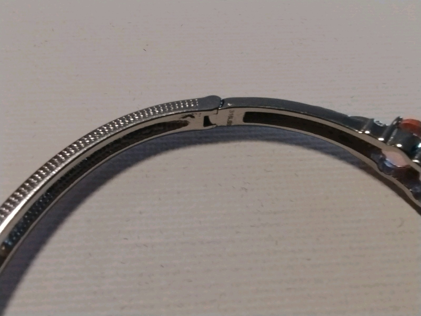 Morganique Quartz Adjustable Bangle Bracelet In 316L Stainless Steel 6.50-7.87in