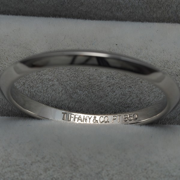 Auth Tiffany&Co. Ring Knife Edge US6-6.25 950 Platinum