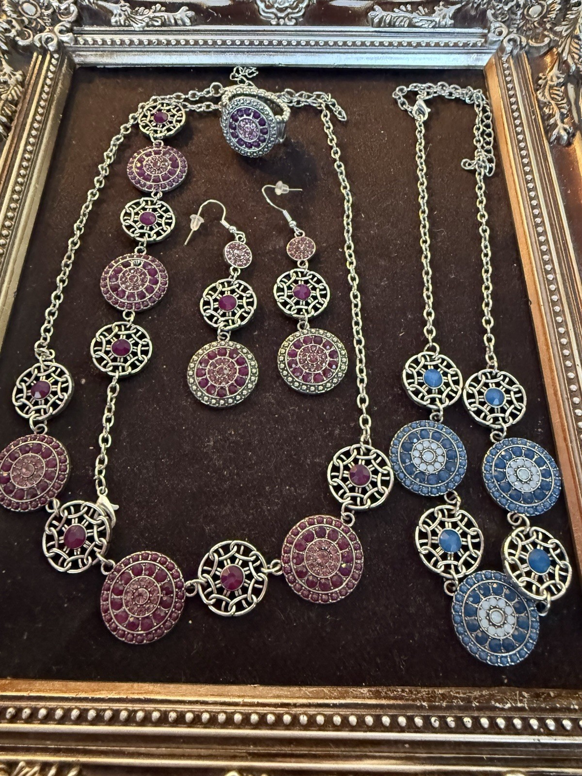 Paparazzi Necklace, Earring, Bracelet, Ring Set, Plus Extra Necklace