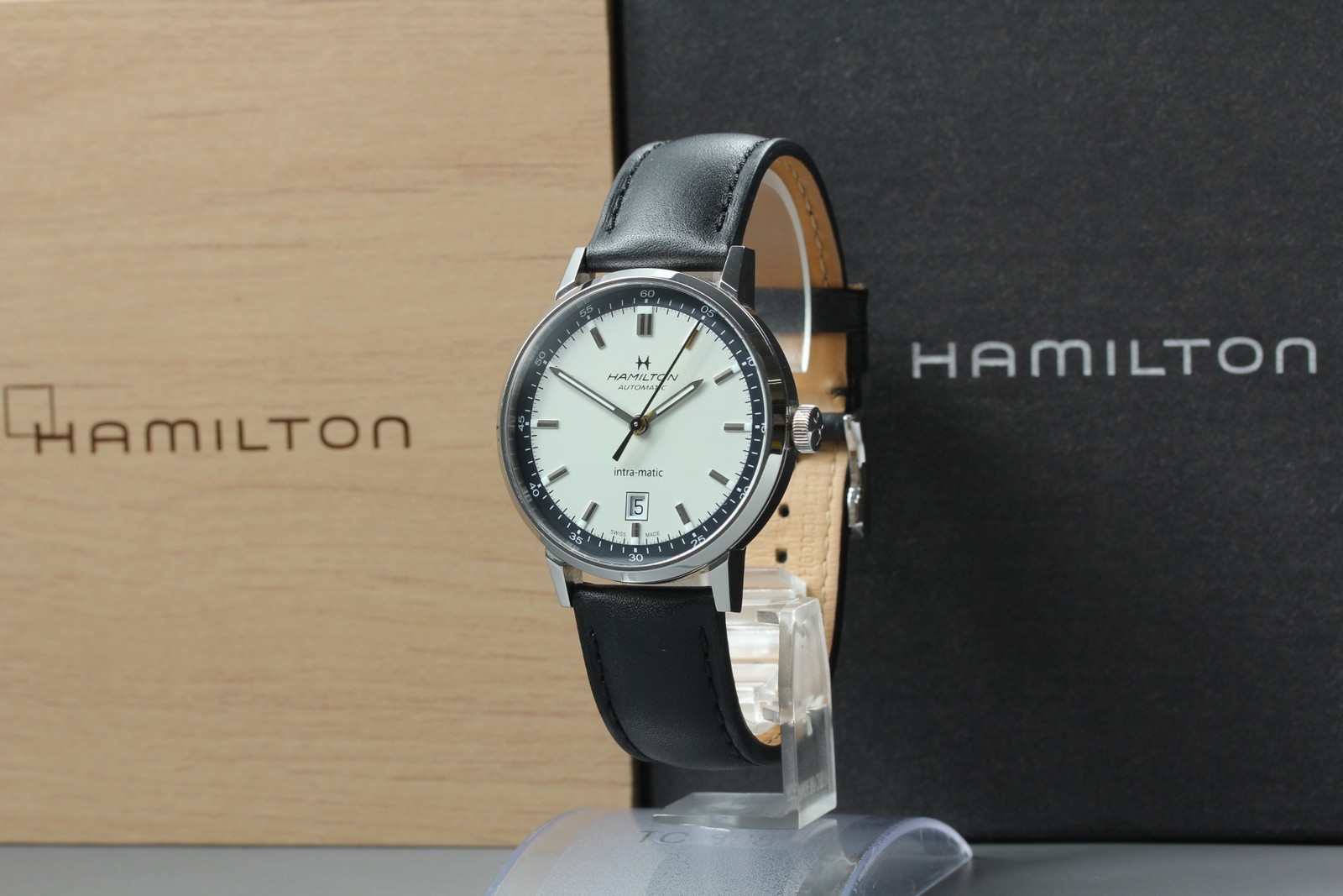 [Box, Paper] HAMILTON American Classic Intra-Matic Auto Date H384250 Men’s Watch