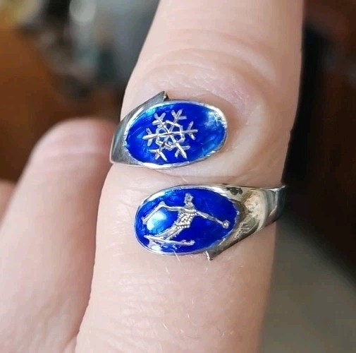 Siam Sterling Winter Themed Ring